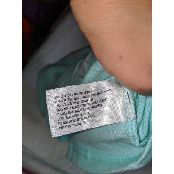 Cherokee girls sz. 10/12 mint green "just my type" cute, fun design. - Picture 2 of 6